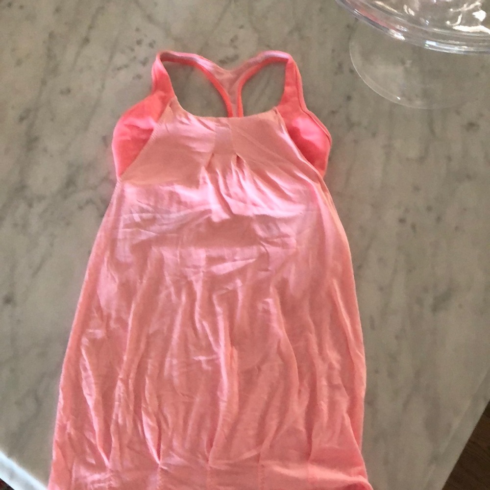 Lululemon tank, size 2, peach